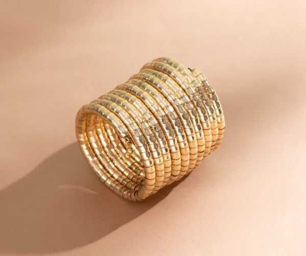 ZARI SPIRAL BANGLES (GOLDEN) - Image 3