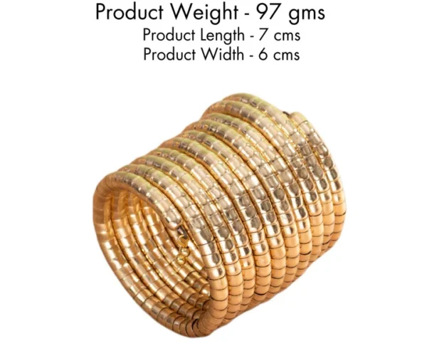 ZARI SPIRAL BANGLES (GOLDEN) - Image 2
